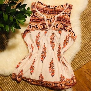 Southwest V Neck Tank Top